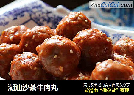  潮汕沙茶牛肉丸