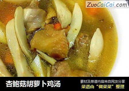 杏鲍菇胡萝卜鸡汤