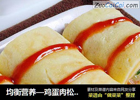 均衡营养—鸡蛋肉松蔬菜卷