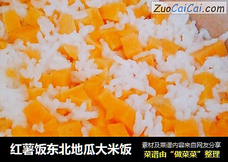 红薯饭东北地瓜大米饭