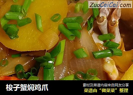梭子蟹焖鸡爪