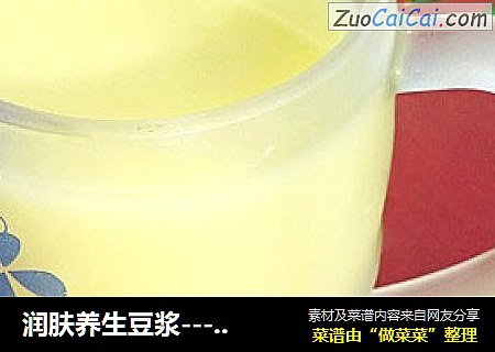 润肤养生豆浆---苹果柠檬豆浆