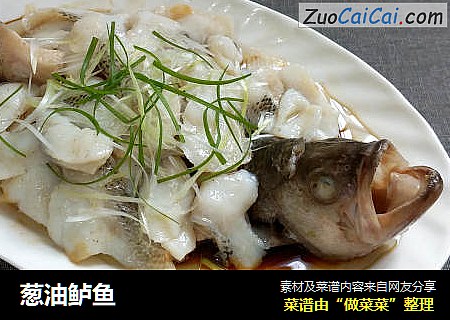 葱油鲈鱼