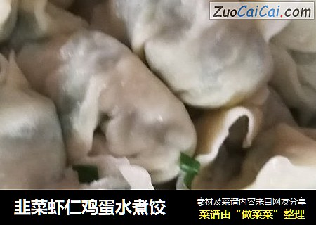 韭菜虾仁鸡蛋水煮饺