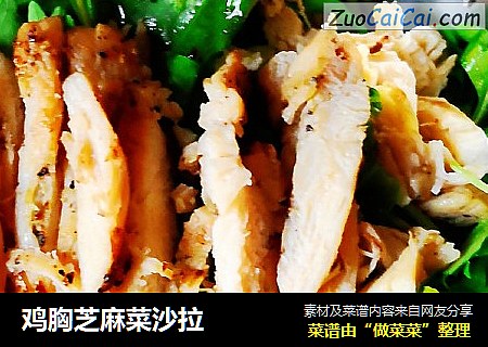鸡胸芝麻菜沙拉
