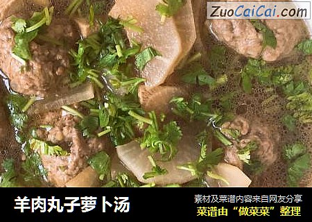 羊肉丸子萝卜汤