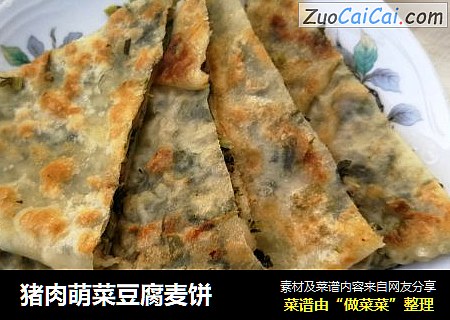 猪肉萌菜豆腐麦饼