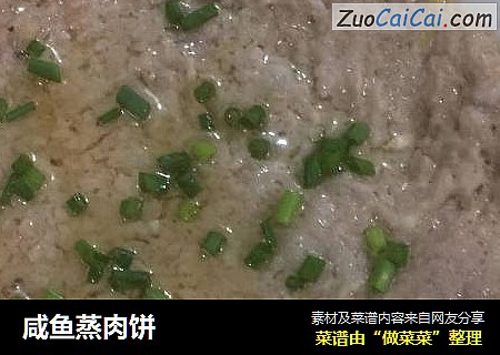 咸鱼蒸肉饼