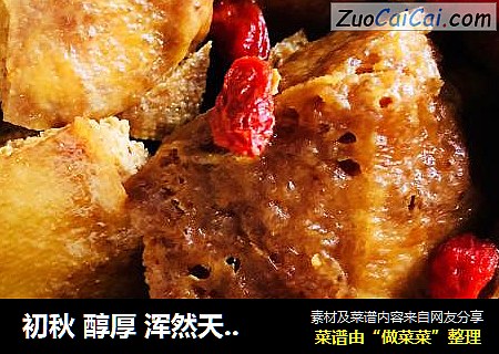 初秋醇厚浑然天成之红烧卤水豆腐
