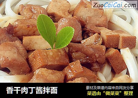 香干肉丁酱拌面