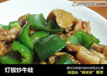 灯椒炒牛蛙