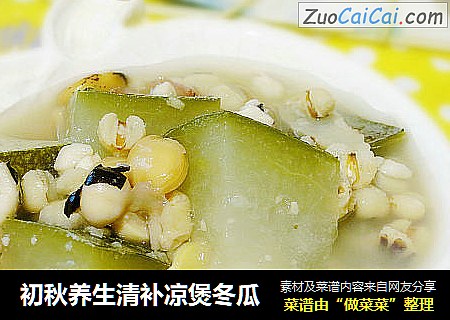 初秋养生清补凉煲冬瓜