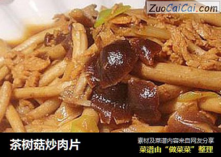 茶树菇炒肉片