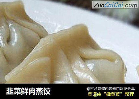 韭菜鲜肉蒸饺