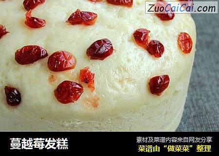 蔓越莓发糕