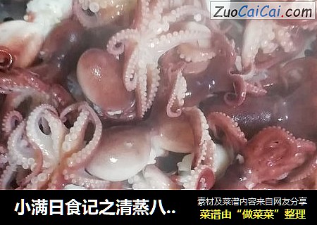 小满日食记之清蒸八爪鱼