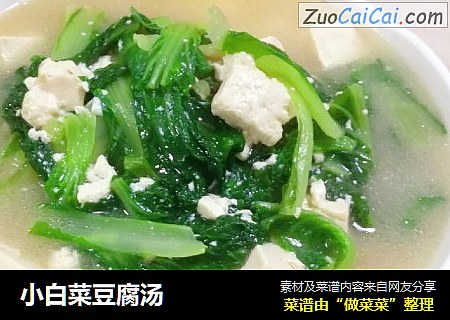 小白菜豆腐汤