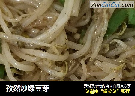 孜然炒绿豆芽