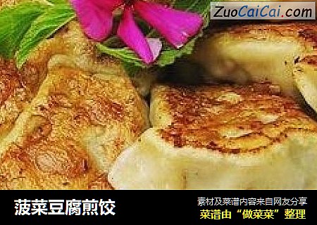 菠菜豆腐煎饺