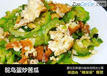 鸵鸟蛋炒苦瓜