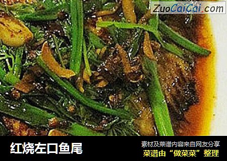 红烧左口鱼尾