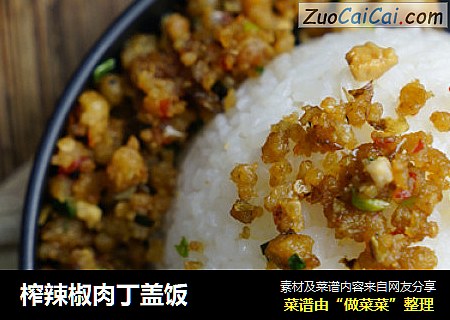 榨辣椒肉丁盖饭
