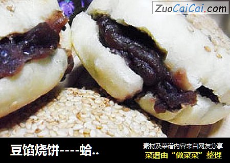 豆馅烧饼----蛤蟆吐蜜