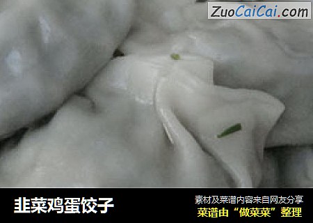 韭菜鸡蛋饺子