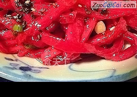 椒麻红龙果皮