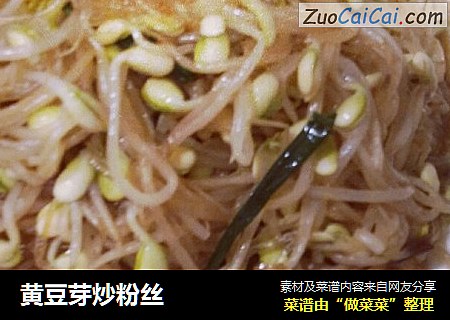 黄豆芽炒粉丝