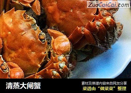 清蒸大闸蟹