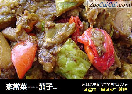 家常菜----茄子烧苦瓜