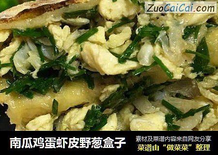 南瓜鸡蛋虾皮野葱盒子