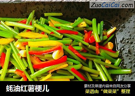 蚝油红薯梗儿