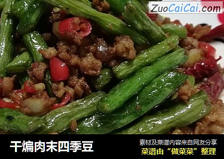 干煸肉末四季豆