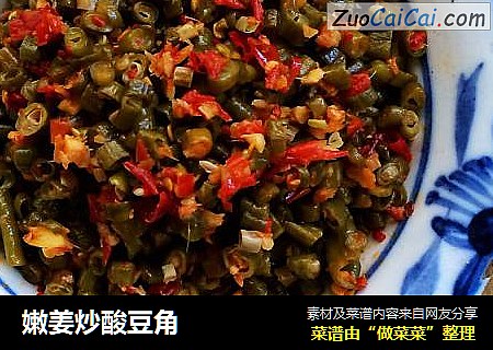 嫩姜炒酸豆角