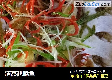 清蒸翘嘴鱼