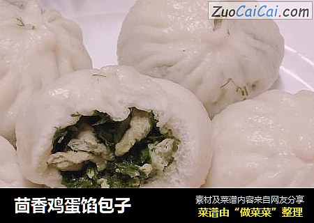 茴香鸡蛋馅包子