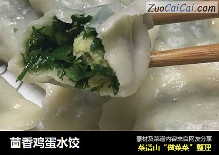 茴香鸡蛋水饺