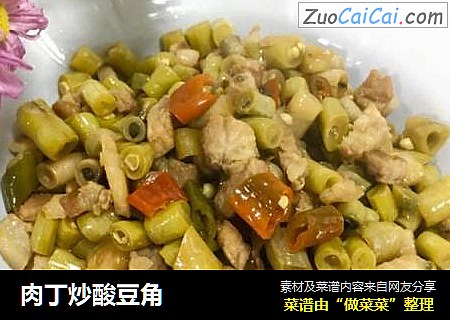 肉丁炒酸豆角