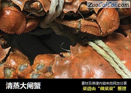 清蒸大闸蟹