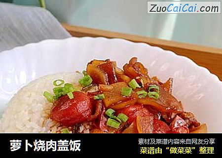 萝卜烧肉盖饭