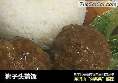 狮子头盖饭