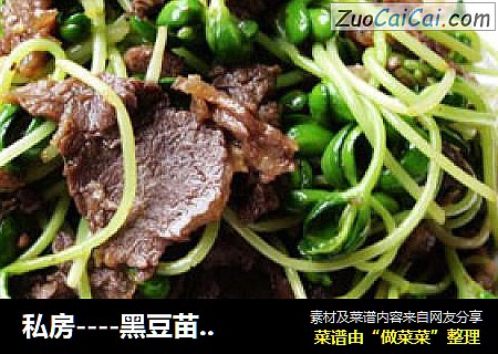 私房----黑豆苗炒牛肉