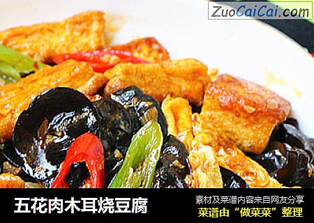 五花肉木耳烧豆腐