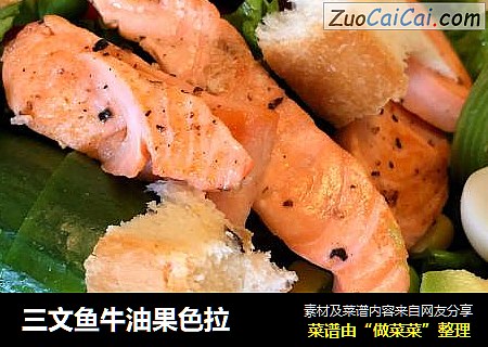 三文鱼牛油果色拉