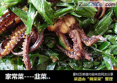 家常菜----韭菜炒墨鱼仔