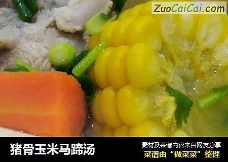 猪骨玉米马蹄汤