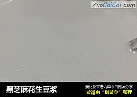 黑芝麻花生豆浆