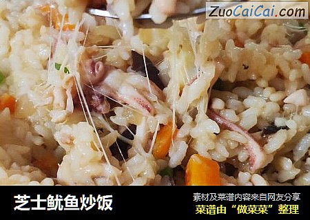 芝士鱿鱼炒饭